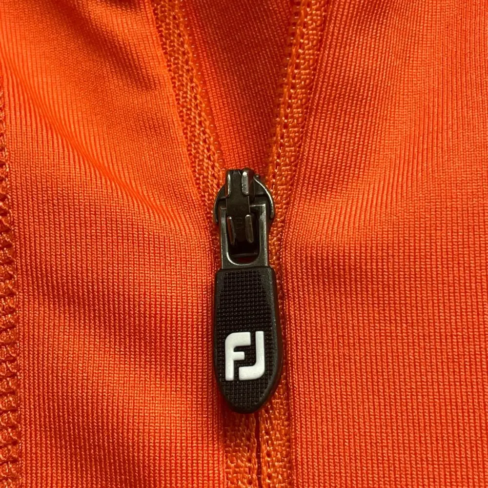 FootJoy FJ Golf Women's Jacket Windbreaker Size S Orange Nylon Activewear